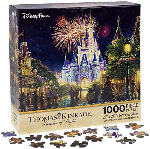 Walt Disney World Thomas Kinkade Main Street U.S.A. Fireworks 27″x20″ 1000 Piece Puzzle